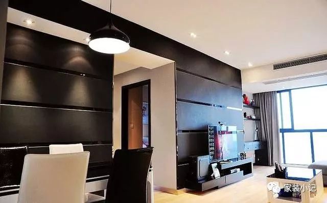 晒晒新房，花16万一点不亏，装修很漂亮，特别喜欢黑色电视墙
