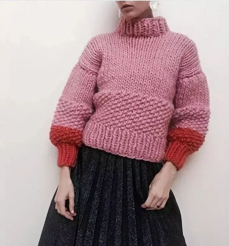 手织毛衣不好看？NO,看看这些款式，从此你会爱上手织毛衣！