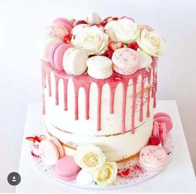 网红｜马卡龙嘀嗒蛋糕，这完美的装饰，轻松搞定~