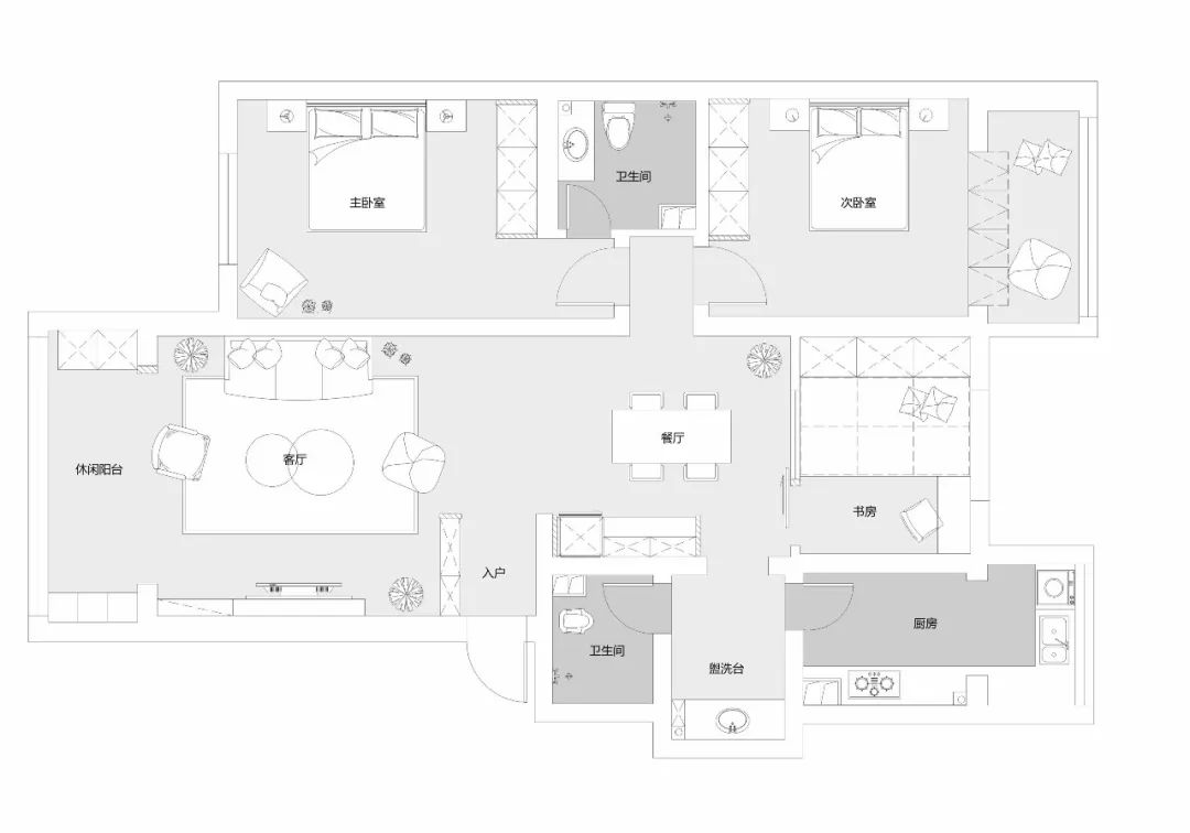 108平北欧3室2厅， 大白墙+木地板，让家开阔又敞亮！