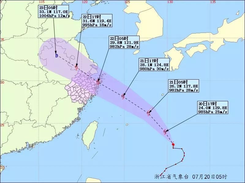 提前登陆！台风“安比”杀向江浙沪，这次是个大水货，杭州将迎来狂风暴雨！