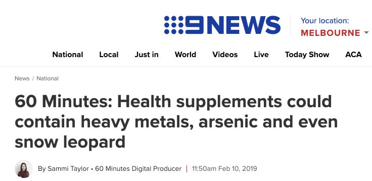 事态升级！澳洲保健品重金属污染！多人肝衰竭！快看看家里吃的有没有这个成分！