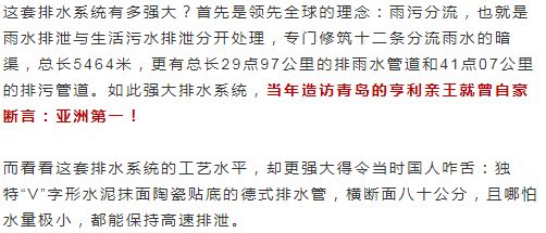 科普 | 中国唯一不怕水淹的青岛，是因为德国人百年前造的排水系统？